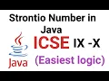 Strontio Number in Java