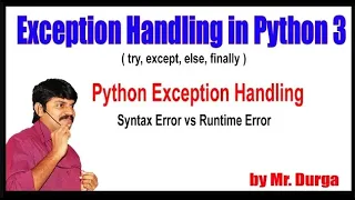 Python Exception Handling YouTube Live Stream by Durga Sir 1 30PM