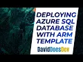 Azure SQL Database Deployment with ARM template