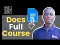 Google Docs Masterclass for Beginners 2026 How to use Google Docs Full Course Tutorial