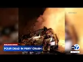 4 killed in fiery single-vehicle crash in Long Beach authorities say