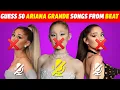 Download Lagu Guess 50 Ariana Grande songs from the beat | Guess the song quiz | Ariana Grande Songs Quiz 2025