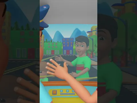 Rodas da Viatura Policial Canção Infantil #Cartoon #PoliceCar #Shorts #Music #Kids