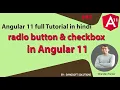 radio button checkbox in Angular Angular 11 Full Tutorial in Hindi