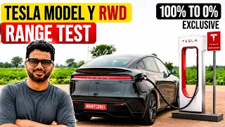 Exclusive - Tesla Model Y RWD Range Test 100 to 0