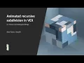 Animated recursive subdivision in Houdini using VEX