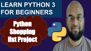 Python Shopping List Project Python Tutorial for Beginner Series Learn Python Basic Full Course