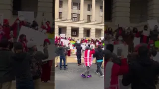 Prayer At Nashville Protest 