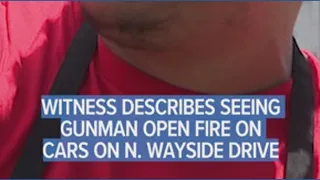 Witness describes seeing gunman open fire on cars driving by in NE Houston neighborhood