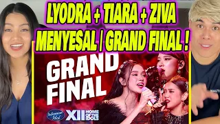 Lyodra X Tiara X Ziva - Menyesal | GRAND FINAL | INDONESIAN IDOL 2023 | REACTION
