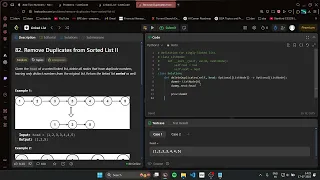 Ep 29 Solve LeetCode 82 - Remove Duplicates from Sorted List II No Talk Just Code in Python