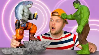 HULK VIRA O TUBARÃO-REI! 🦈💪 A Transformação DIY Mais LOUCA!