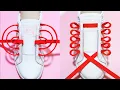 Download Lagu 24 Ways to tie your shoelaces, How to tie shoelaces, shoes lace styles, #shoelace #shorts #viral