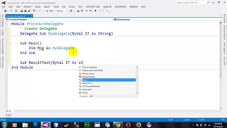 How to Procedure Delegates in VB NET 2012
