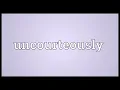 Uncourteously Meaning