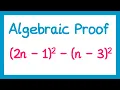 Algebraic Proof - GCSE Higher Maths