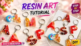 Resin Art For Beginners | Resin keychain 😱#resinart #resinkeychain 