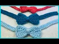 CROCHET INFANT BOW TIE QUICK EASY