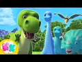 Daar komen de dino’s aan 🦕 Dino liedjes 🦖 Dinosaurus Tekenfilm | HeyKids - Kinderliedjes Nederlands