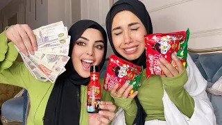 عملنا اكبر تحدي للإندومي الكوري في العالم كنا هنفطس من شدة الحرارة تفتكرو مين كسب 