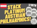 Lagu Stacking 1/25th Troy Ounce Austrian PLATINUM Philharmonics! Budget Stacking! Backdate Collecting!