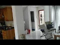instalación de puerta y suelo del salón, abertura de salón con cocina