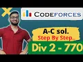 Codeforces Round 770 Div 2 A B C Solved Codeforces Solution Best Editorial
