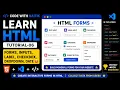 HTML Tutorial 06 Forms in HTML Input Label Checkbox Select Date Input