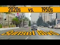 Sunset Blvd 1950s vs 2020s - Hollywood Wonderful California Historic drive Nostalgic