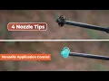 Spray Foam Gun for Insulation Bondure 4 Nozzle Types Flow Control