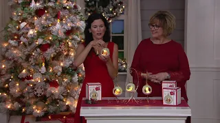 Lenox Lit Holiday Scene Ornament with 24K Gold Accents Box on QVC