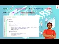 How to calculate the average using arrays in C programming