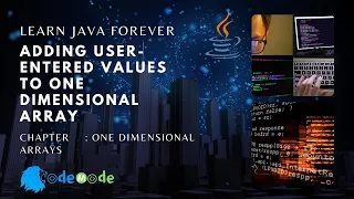 How to take input by the user in 1 D array in Java Java