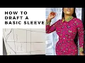 EASIEST METHOD ON HOW TO DRAFT A BASIC SLEEVE PATTERN SHORT AND LONG SLEEVE