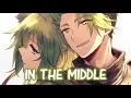 【Nightcore】→ The Middle ( Switching Vocals ) || Lyrics
