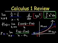 Calculus 1 Review - Basic Introduction