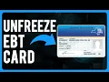 How to Unfreeze EBT Card A Step-by-Step Guide