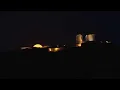 Timelapse of supermoon rising in sky near Athens