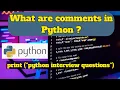 What are comments in Python Python Comments Unveiled Enhancing Code Clarity and Communication