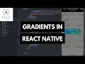 How to use gradients in React Native