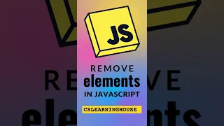 How to Remove an Element from the DOM Using JavaScript Easy Tutorial