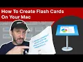 How To Create Flash Cards On Your Mac
