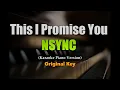 Download Lagu This I Promise You (NSYNC) - Original Key (Karaoke Piano)