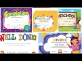 50 appreciation merit certificates ideas for preschool school kids preschool decoration ideas