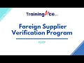 FSVP - Foreign Supplier Verification Program
