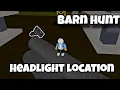 How to Find Headlight location in Vehicle Legends Roblox Barn hunt