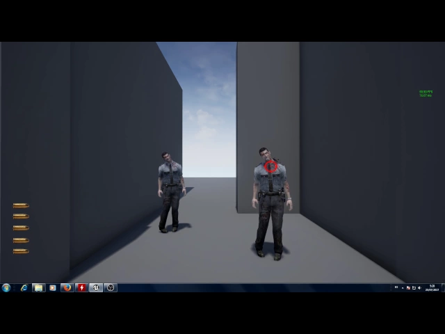 Unreal Engine 4 - Rail Shooter test (The House of the Dead Style)
