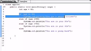 Java Programming Tutorial 19 else if Statement YouTube