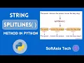 MM Mastering Python s splitlines Method - A Comprehensive Guide