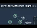 LeetCode 310 - Minimum Height Trees Graph Topological Sort Leaf Removal Java